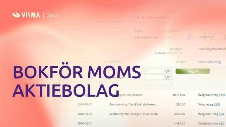 Bokföra Återbetalning av Moms från Skatteverket: En Komplett Guide