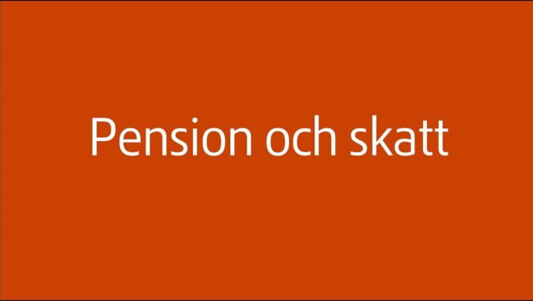 Skatteverket: Så fungerar skatt på pension i Sverige