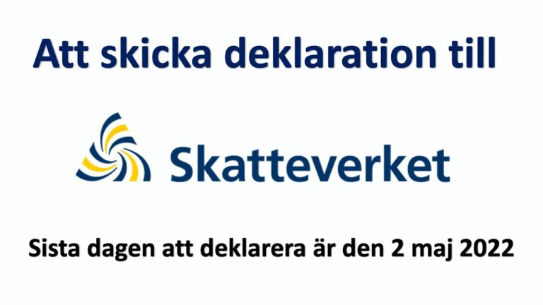 Så här skickar du din deklaration till Skatteverket: En steg-för-steg-guide